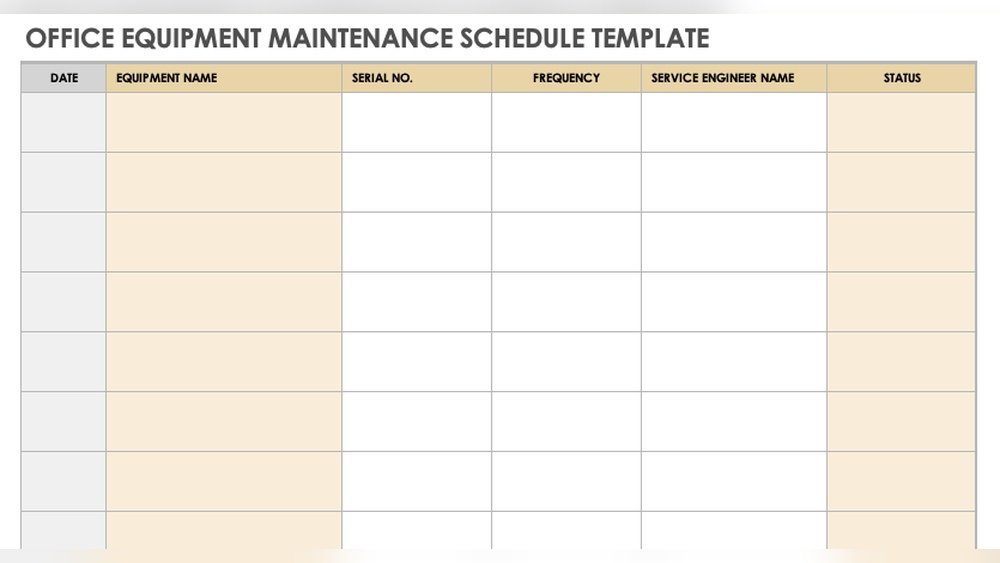 Preventive Maintenance Office Tools