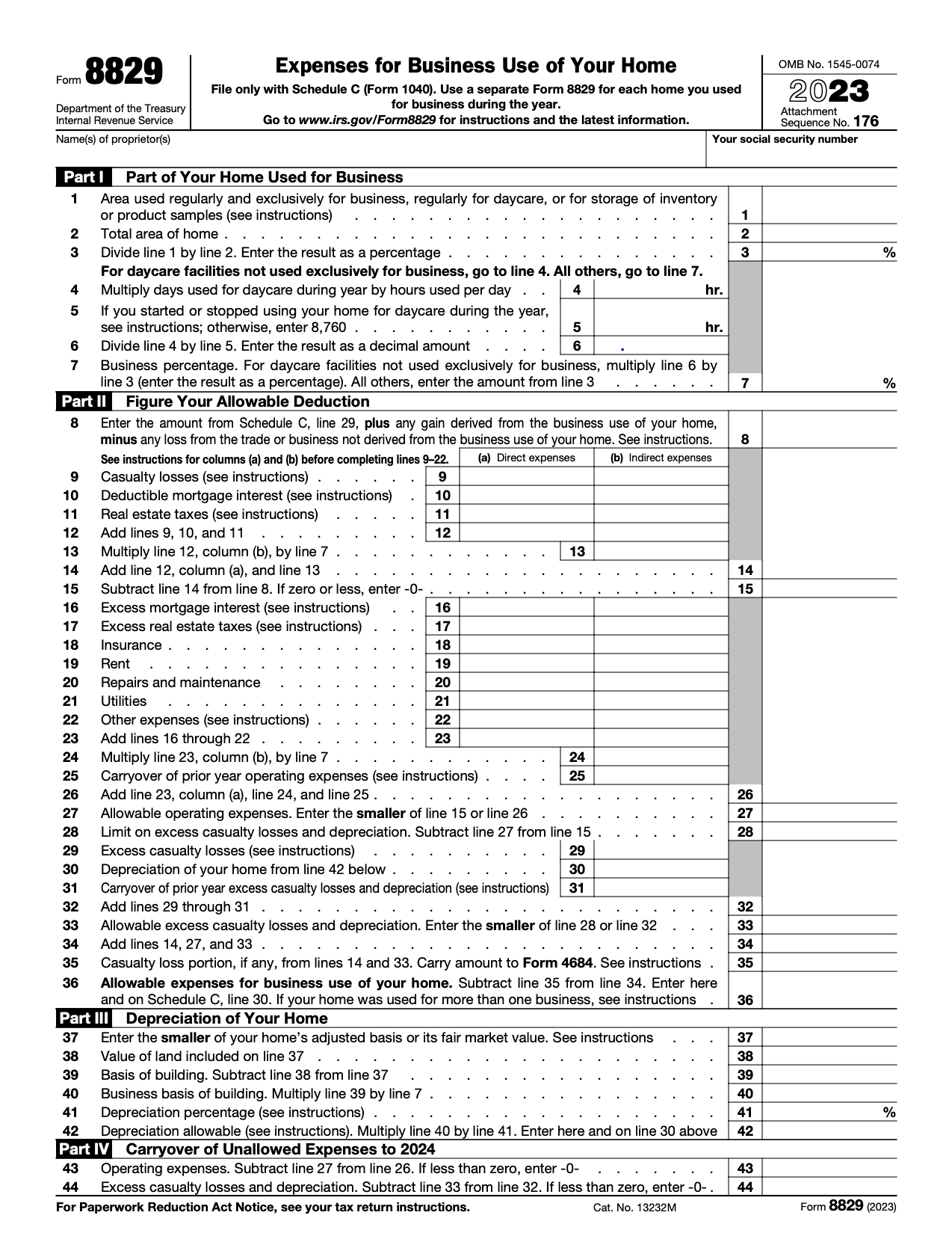 Home Office Deduction IRS Form 8829: Maximize Your Tax Savings