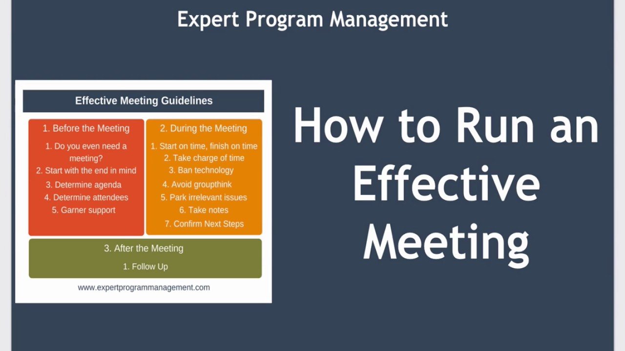 How to Run Effective Meetings: Proven Strategies for Success
